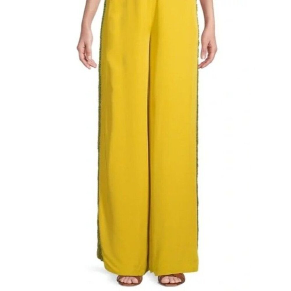 My Beachy Side Beaded Cover-Up Wide-Leg Pants Size M NWT - Picture 3 of 7
